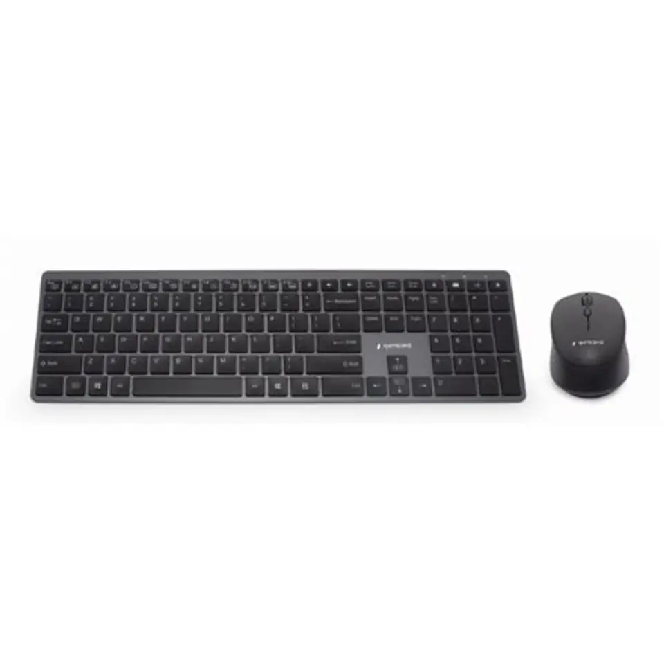 ⁨Gembird Backlight Pro Business Slim wireless desktop set 	KBS-ECLIPSE-M500 Keyboard and Mouse Set, Wireless, Mouse included, US⁩ w sklepie Wasserman.eu