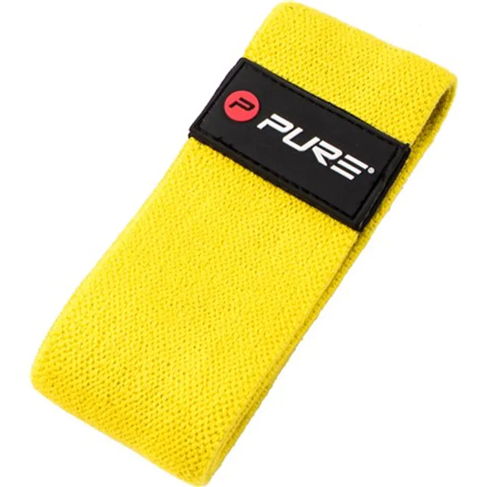 ⁨Pure2Improve Textile Resistance Band Light 45 kg, Yellow, 100% Polyester⁩ at Wasserman.eu