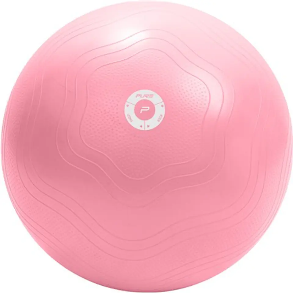 ⁨Pure2Improve Yoga Ball Pink, Antiburst PVC⁩ at Wasserman.eu