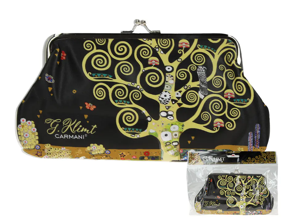 ⁨Large wallet - G. Klimt, Tree of Life (CARMANI)⁩ at Wasserman.eu