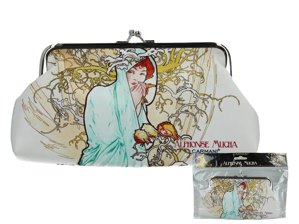 Large wallet - A. Mucha, Four seasons, Winter (CARMANI) at Wasserman.eu