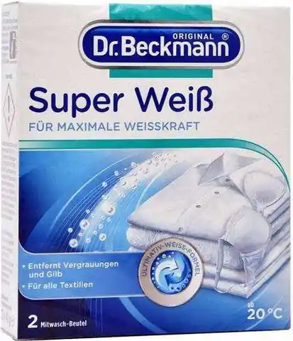 ⁨Dr.Beckmann Super Weiss Wybielacz 2 x 40 g DE⁩ w sklepie Wasserman.eu