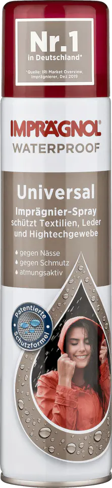 ⁨Impregnol Spray for Impregnation of Textiles, Leather and Fabrics High-tech 400 ml⁩ at Wasserman.eu