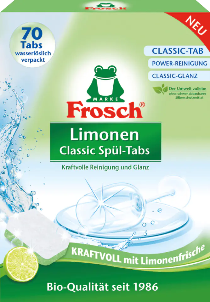 ⁨Frosch Classic Lemon Tabletki do Zmywarki 70 szt.⁩ w sklepie Wasserman.eu