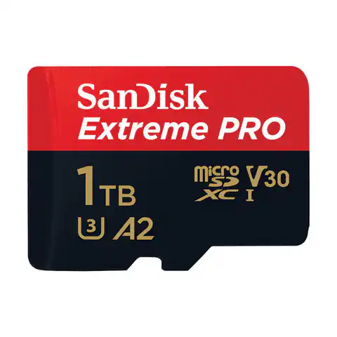 ⁨Karta pamięci SANDISK EXTREME PRO microSDXC 1TB 200/140 MB/s UHS-I U3 (SDSQXCD-1T00-GN6MA)⁩ w sklepie Wasserman.eu