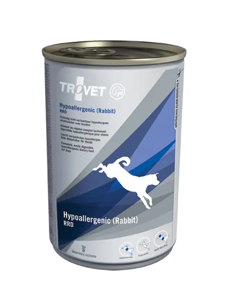 ⁨TROVET RRD Hypoallergenic Rabbit puszka 400g pies⁩ w sklepie Wasserman.eu