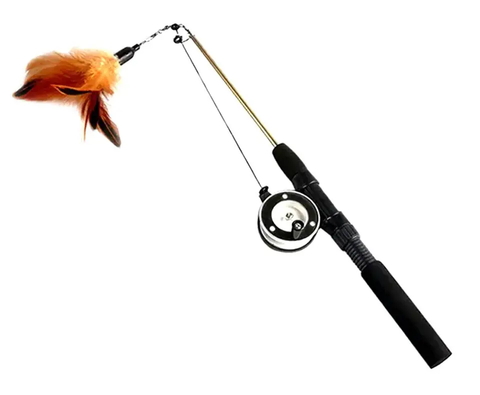 ⁨ZW10 Cat Toy Fishing Feather⁩ at Wasserman.eu