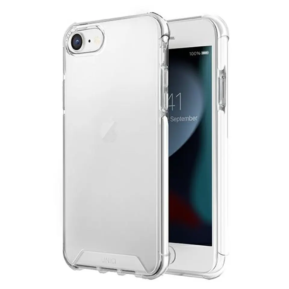 ⁨UNIQ etui Combat iPhone SE 2022 / SE 2020 /7/8 biały/blanc white⁩ w sklepie Wasserman.eu