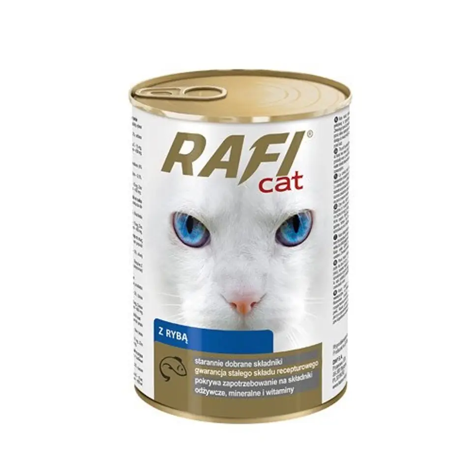 ⁨DOLINA NOTECI Rafi Cat with fish - wet cat food - 415g⁩ at Wasserman.eu
