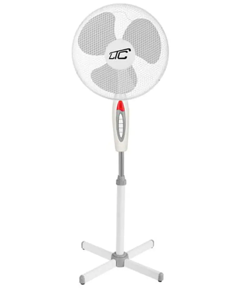 ⁨Floor fan LTC WT01 40W, 16", white⁩ at Wasserman.eu