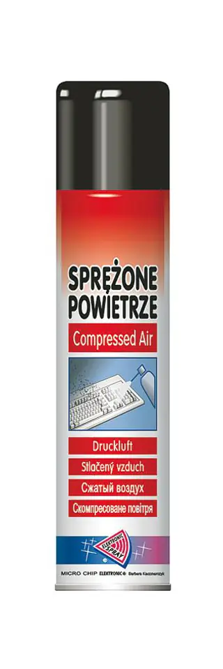 ⁨Sprężone powietrze 300ml.-palne MICROCHIP (1LL)⁩ w sklepie Wasserman.eu