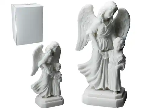⁨Guardian Angel with child -Greek alabaster⁩ at Wasserman.eu