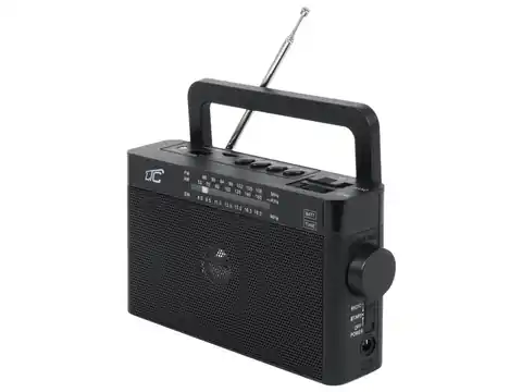 ⁨LTC SONA portable radio with bluetooth USB, TF, black. (1LM)⁩ at Wasserman.eu