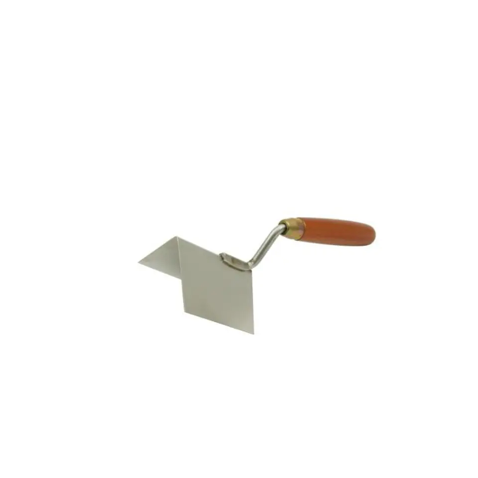 ⁨ANGLED STAINLESS STEEL TROWEL 2K INTERNAL 60/90MM⁩ at Wasserman.eu