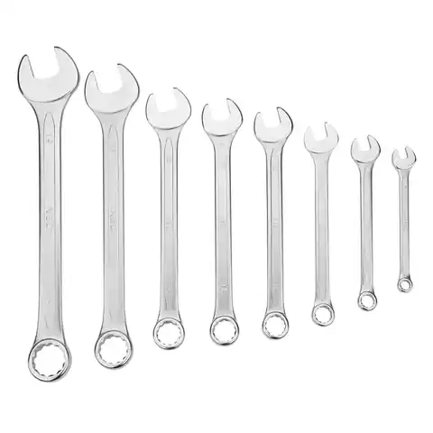 ⁨SET OF COMBINATION WRENCHES 6-19MM 8 PIECES⁩ at Wasserman.eu