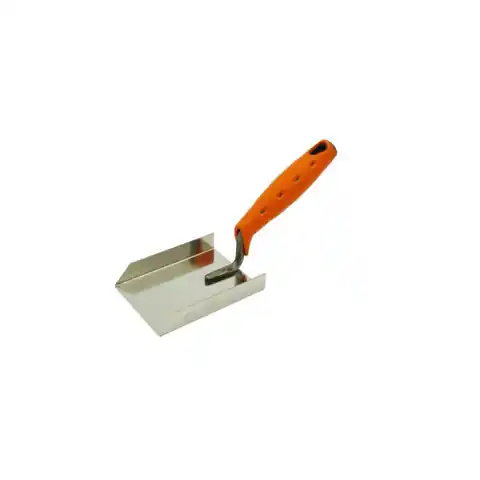 ⁨ANGLED STAINLESS STEEL TROWEL 2K DOUBLE-SIDED 110MM⁩ at Wasserman.eu