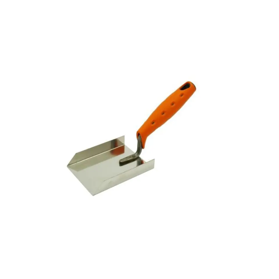 ⁨ANGLED STAINLESS STEEL TROWEL 2K DOUBLE-SIDED 110MM⁩ at Wasserman.eu