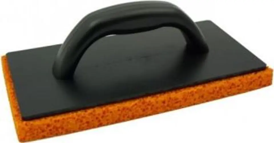 ⁨TROWEL WITH RUBBER SPONGE ORANGE 18MM 130/250MM⁩ at Wasserman.eu