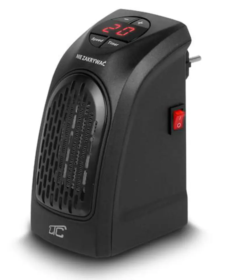 Termowentylator regulowany z grzałką do gniazdka w sklepie Wasserman.eu