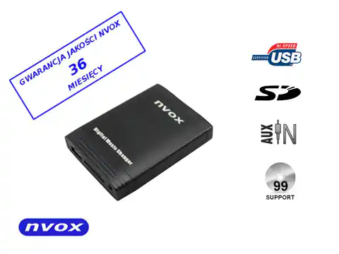 ⁨Zmieniarka cyfrowa emulator MP3 USB SD HONDA ACURA 2005... (NVOX NV1086M HONDA 1 ACURA 2005)⁩ w sklepie Wasserman.eu