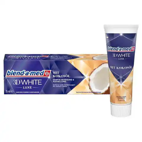⁨Blend-a-med 3D White Luxe mit Kokosöl 75 ml⁩ w sklepie Wasserman.eu