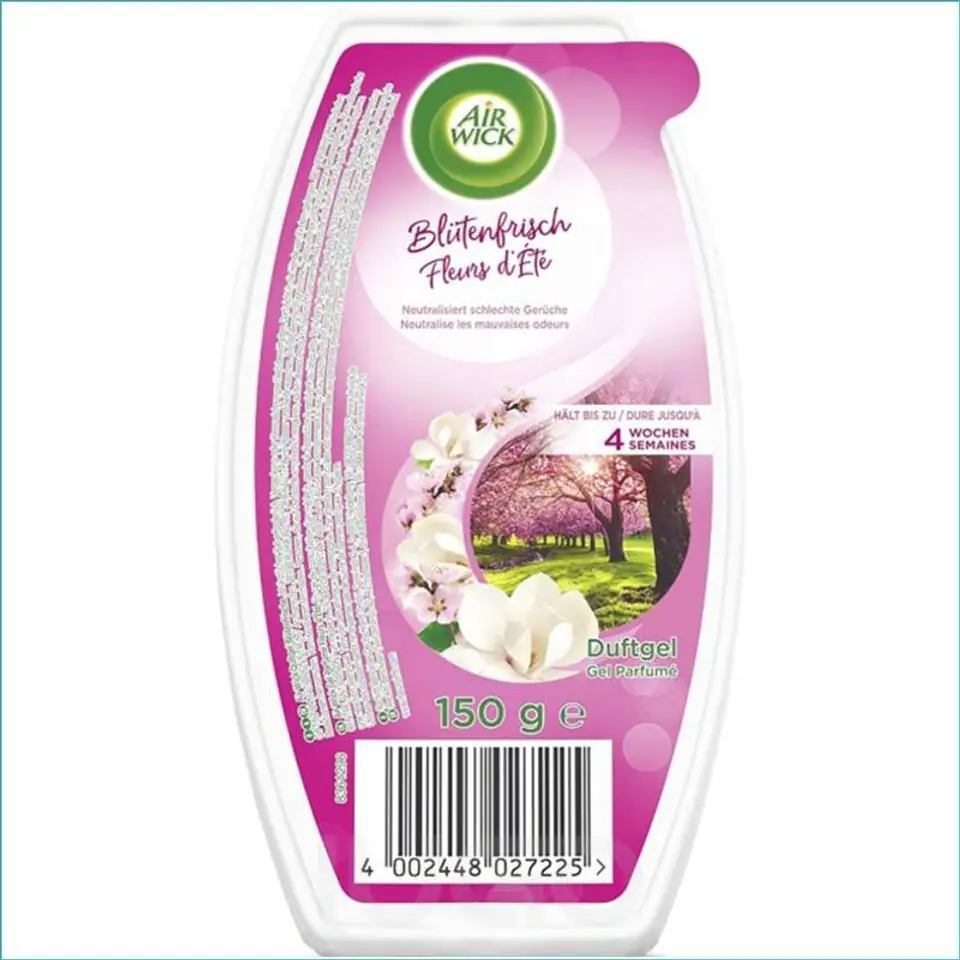 ⁨Air Wick Blutenfrische Fleurs Odświeżacz w Żelu 150 g⁩ w sklepie Wasserman.eu