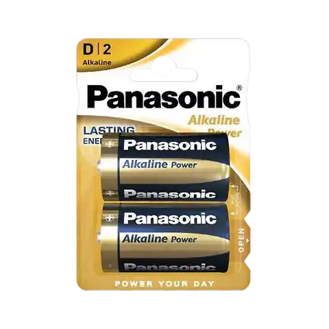 ⁨Bateria alkaliczna Panasonic BRONZE  LR20 2szt./bl.⁩ w sklepie Wasserman.eu