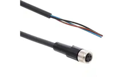 ⁨Connection cable 5m with straight socket 3P FIELDBUS M8 S/A AB-C3-5,0PUR-M8FS 22260200⁩ at Wasserman.eu