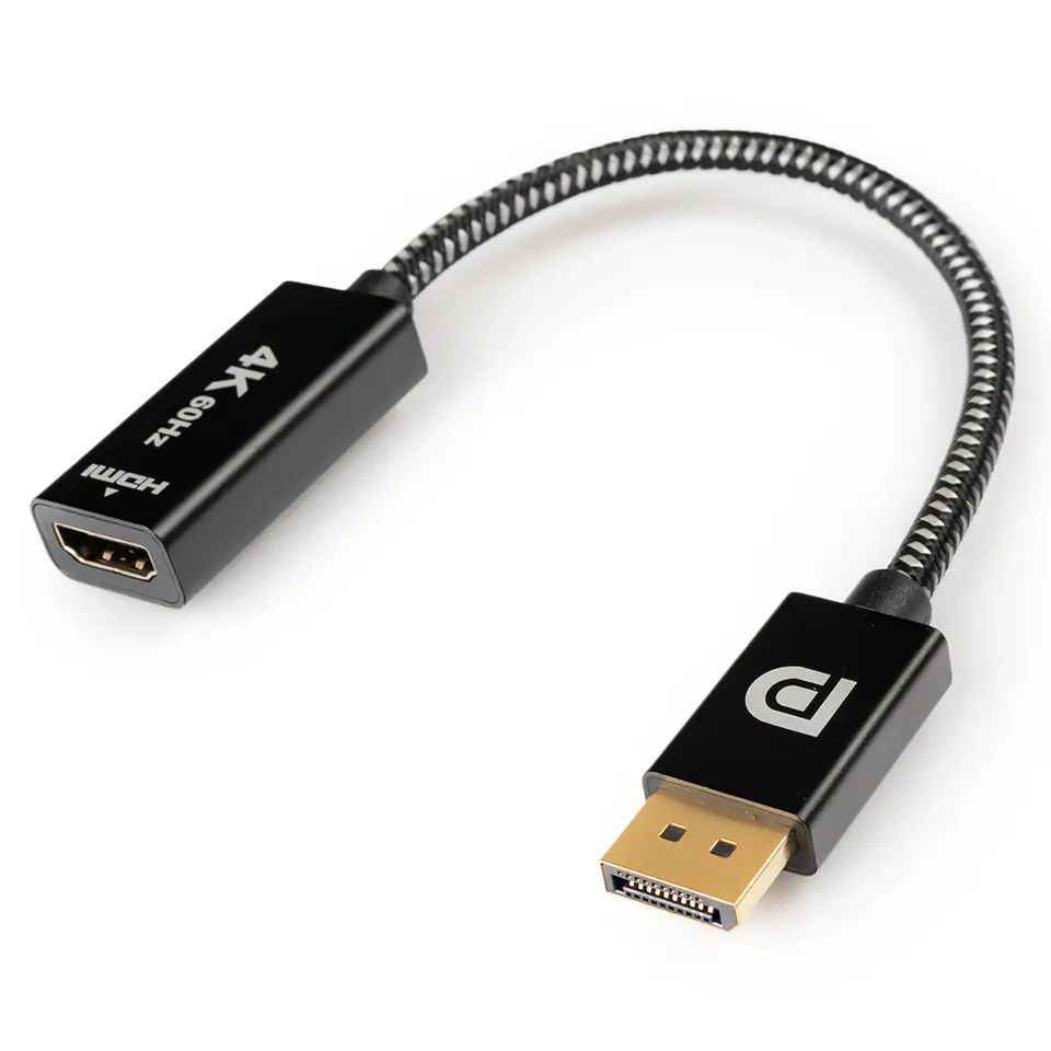 ⁨Adapter wtyk DisplayPort - gniazdo HDMI 4K SPD-H03⁩ w sklepie Wasserman.eu