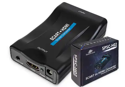 ⁨SCART to HDMI Converter Spacetronik SPSC-H02⁩ at Wasserman.eu