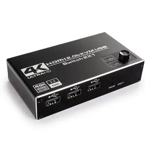 ⁨Switch KVM USB + HDMI 2/1 Spacetronik SPH-KVM22⁩ w sklepie Wasserman.eu