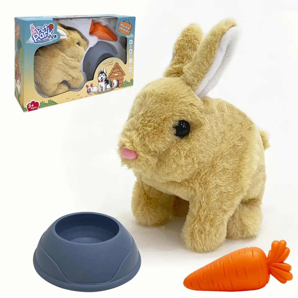 ⁨Interactive mascot Beige Rabbit with accessories⁩ at Wasserman.eu