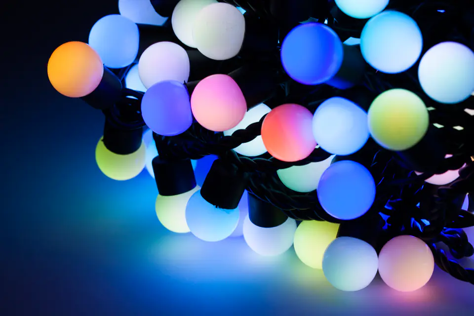 ⁨Lampki choinkowe LED, kolor RGB (20 m)⁩ w sklepie Wasserman.eu