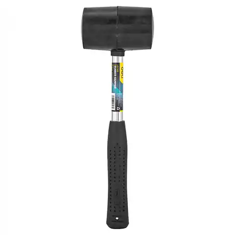 ⁨Deli Tools Rubber Hammer EDL5616, 0.5kg (Black)⁩ at Wasserman.eu