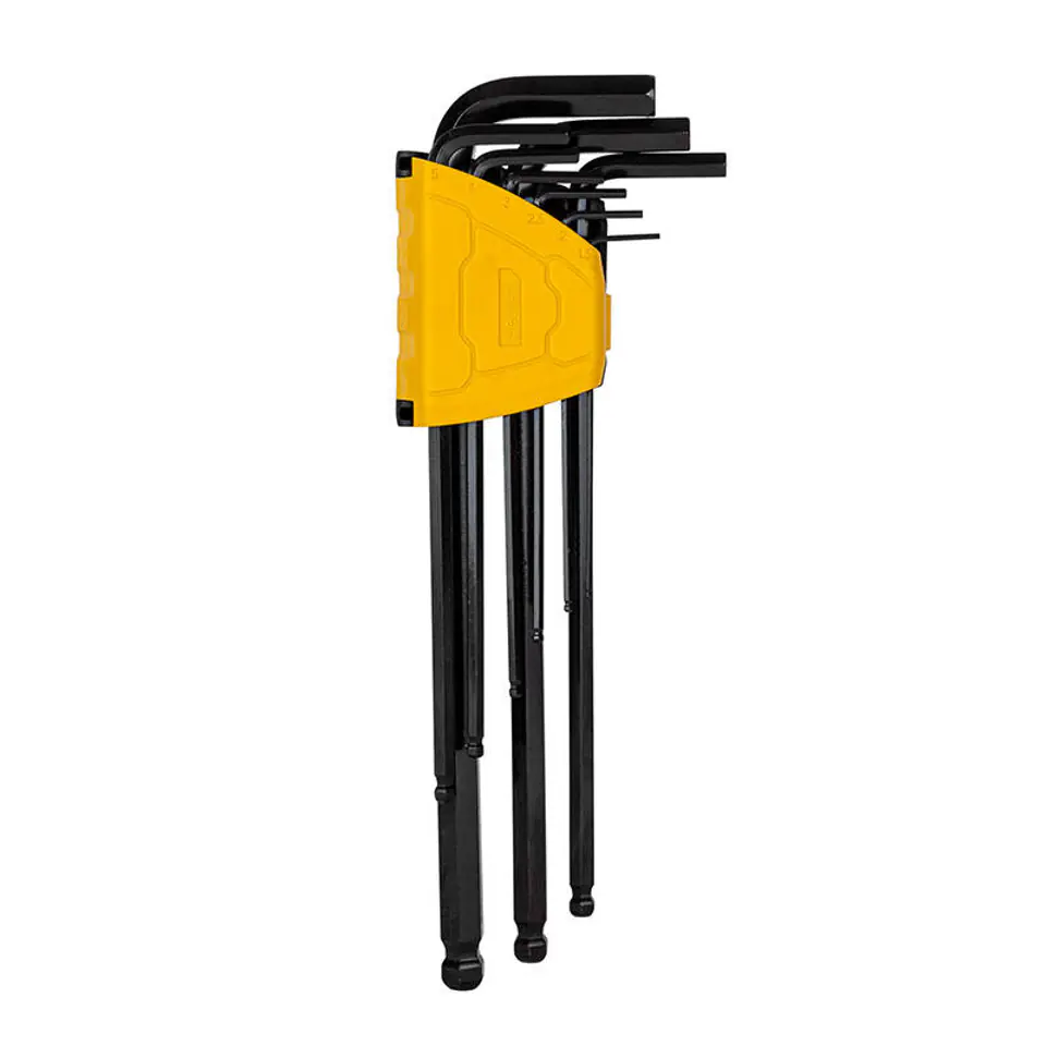 ⁨Zestaw kluczy imbusowych długich Deli Tools EDL232309H, 1.5-10mm, 9 elementów⁩ w sklepie Wasserman.eu