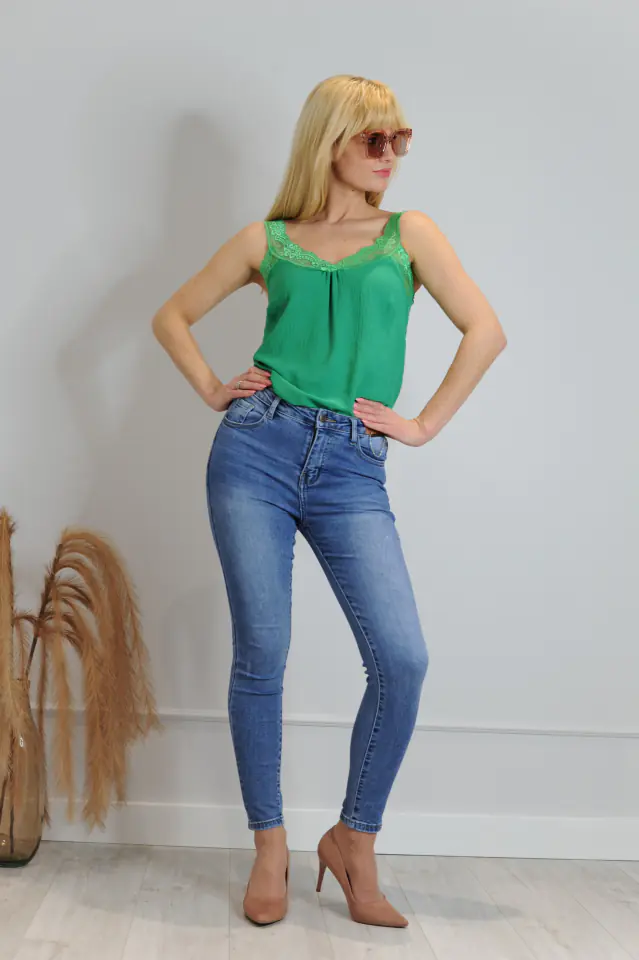 ⁨Kefaloni Blouse Green (One Size)⁩ at Wasserman.eu