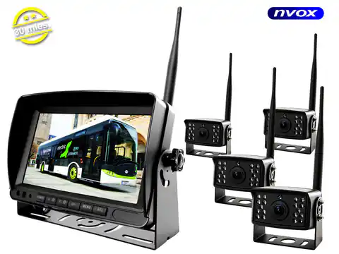 ⁨7inch ahd Car LCD DVR Monitor with Support 4 Wireless 12v 24v Cameras⁩ at Wasserman.eu