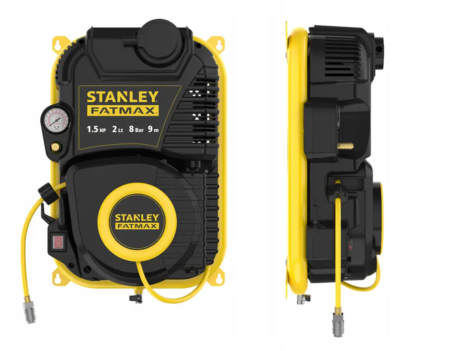 ⁨OIL-FREE WALL COMPRESSOR 1.5KM 8BAR 2L CABLE 9M FATMAX⁩ at Wasserman.eu