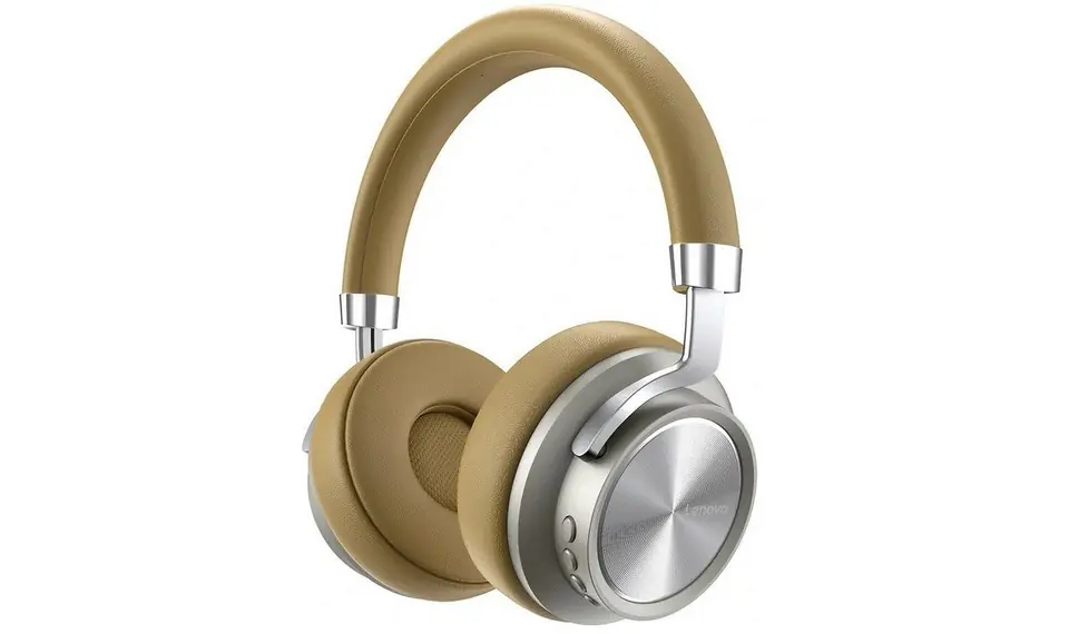 ⁨Lenovo HD800 Headphones (Gold, Wireless, Bluetooth, Over-ear)⁩ at Wasserman.eu