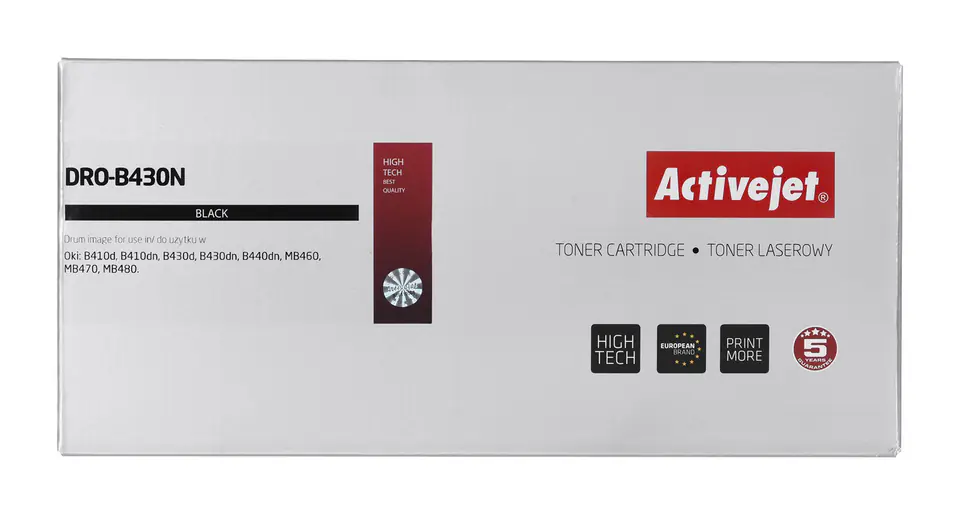 Activejet DRO-B430N drum (replacement OKI 43979002; Supreme; 25000 pages, black) at Wasserman.eu