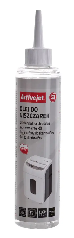 Activejet ASO-250 Shredder Oil 250ml at Wasserman.eu