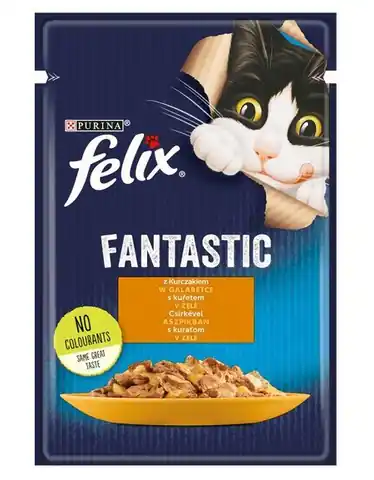 ⁨PURINA Felix Fantastic: kurczak - mokra karma dla kota - 85g⁩ w sklepie Wasserman.eu
