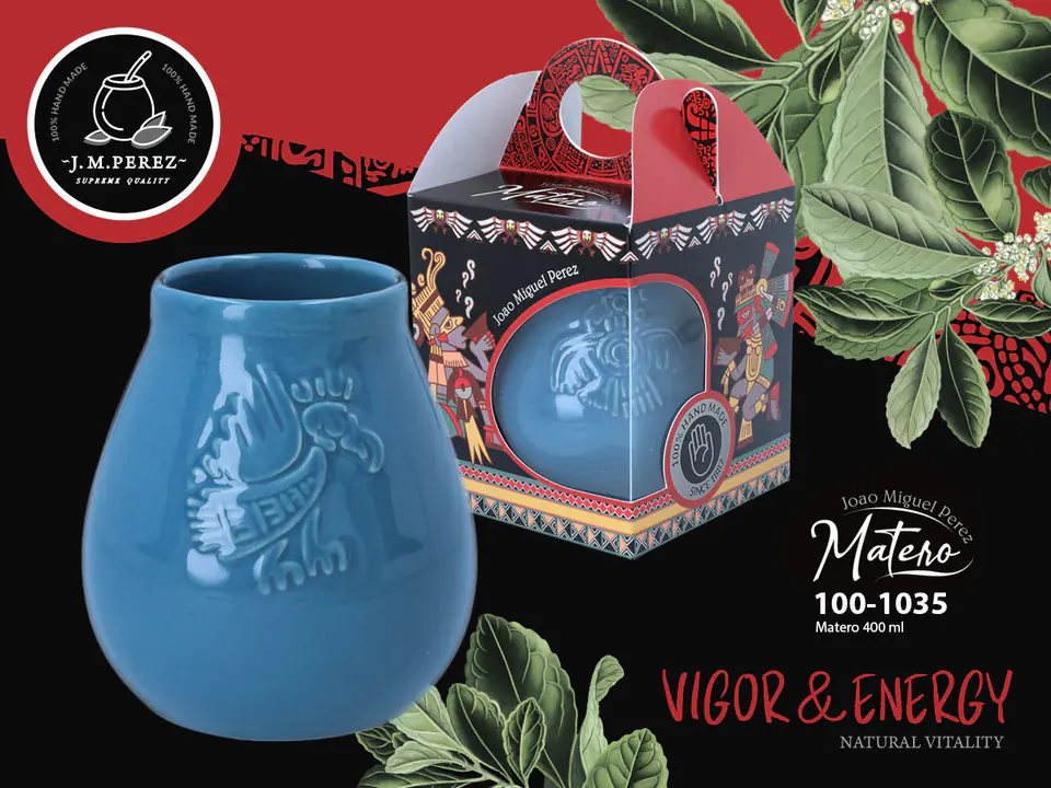 Yerba Ceramic Vessel - sea blue at Wasserman.eu