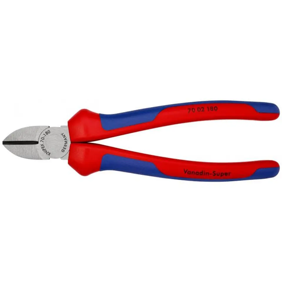 ⁨SIDE CUTTING PLIERS 180MM, COATED⁩ at Wasserman.eu