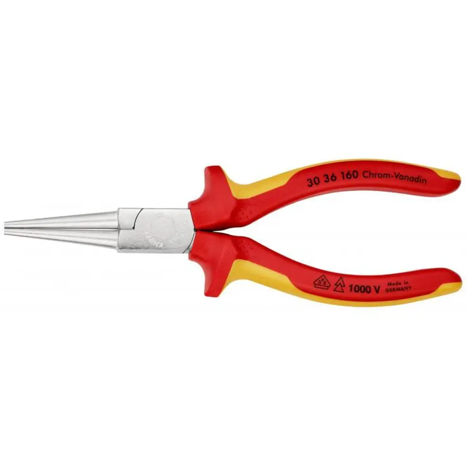 ⁨FLAT PLIERS ELONGATED INSULATED 160MM⁩ at Wasserman.eu