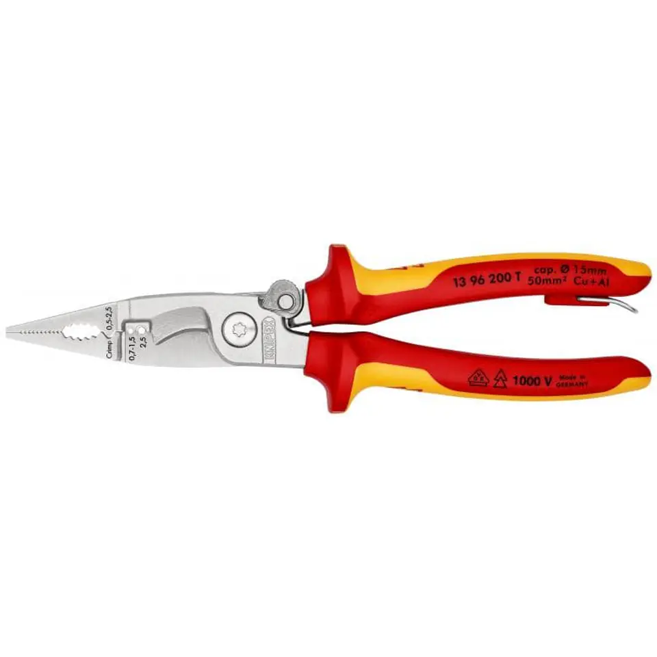 ⁨PLIERS FOR ELECTRICAL INSTALLATION WORKS 6IN1⁩ at Wasserman.eu