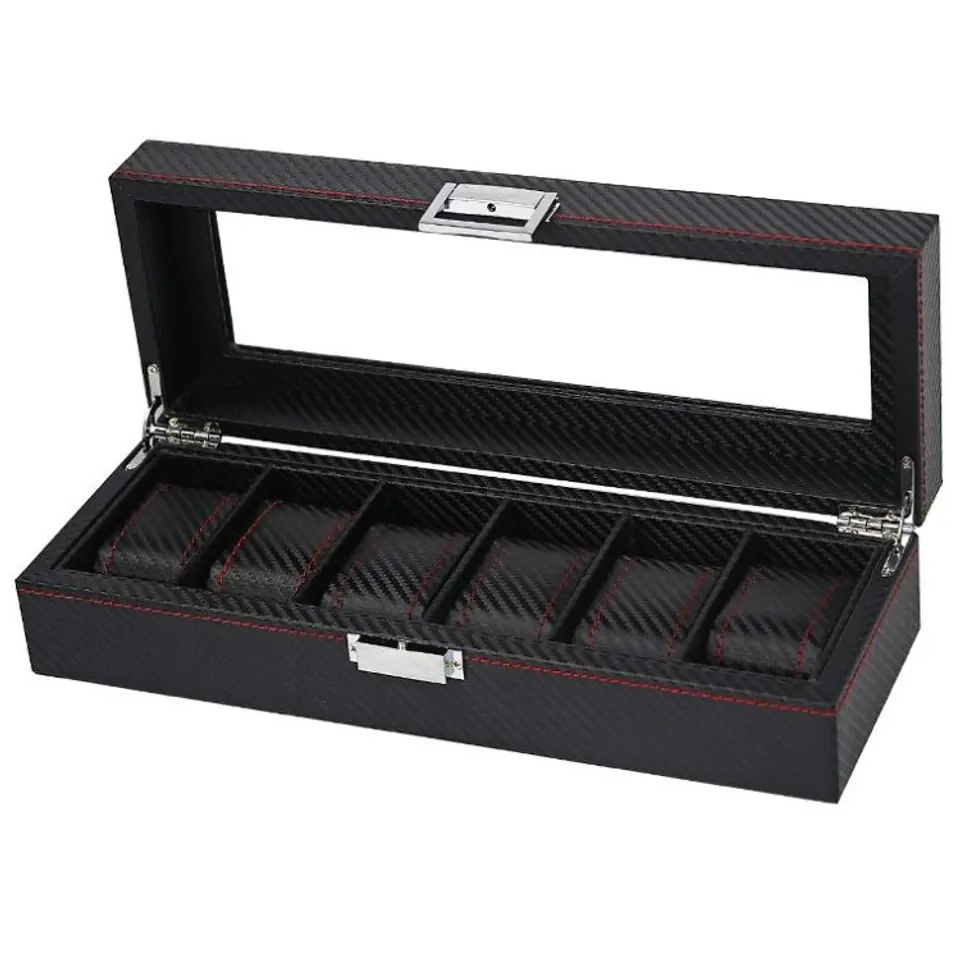 ⁨Casket box Carbon for 6 watches PD59⁩ at Wasserman.eu