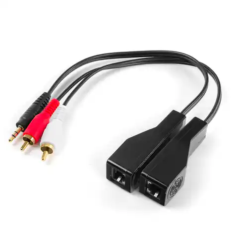 ⁨Audio adapter 2RCA via LAN to jack cable SPA-A01⁩ at Wasserman.eu