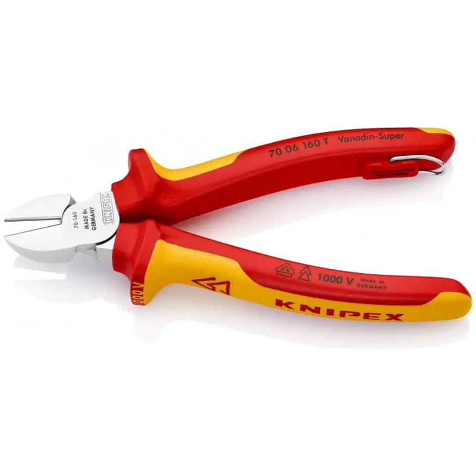 ⁨SIDE INSULATED CUTTING PLIERS 160MM⁩ at Wasserman.eu