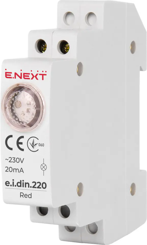 ⁨DIN RAIL INDICATOR LAMP E.I.DIN.220 RED⁩ at Wasserman.eu